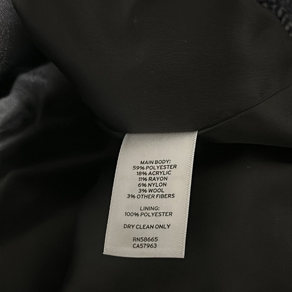 Treasure & Bond oversized blue double breasted tweed blazer - Picture 7 of 7